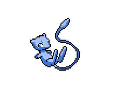 Shiny mew pixel art