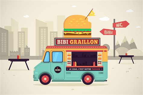 Food Truck - Vector Illustration & Motion Design :: Behance