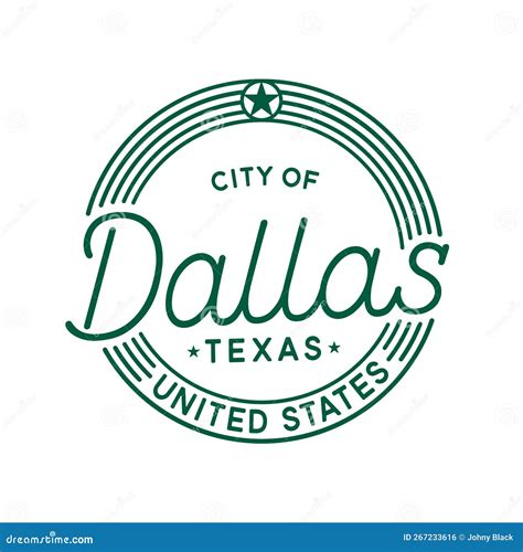 City of Dallas Vector Design Template. Dallas Texas Logotype. Vector ...