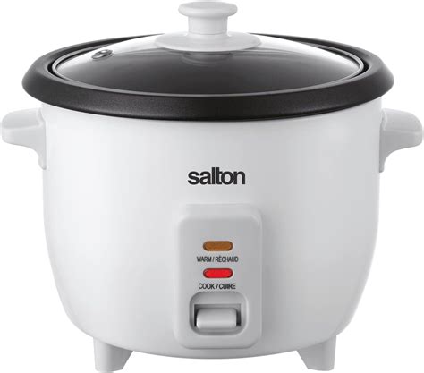 Salton 6 Cup Automatic Rice Cooker with Bonus Food Steaming Basket ...