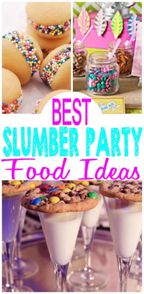 BEST slumber party food! COOLEST slumber party food ideas everyone will want. Kids, teens ...