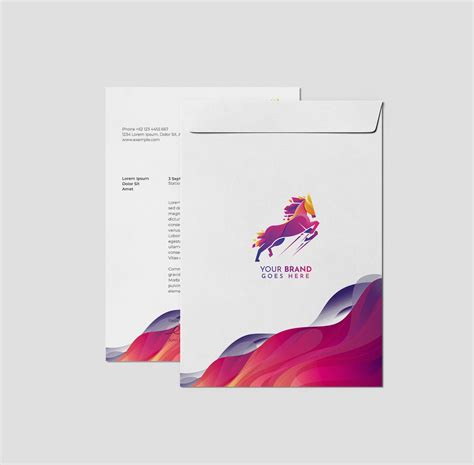 Free A4 Envelope Mockup PSD Template - Mockupden