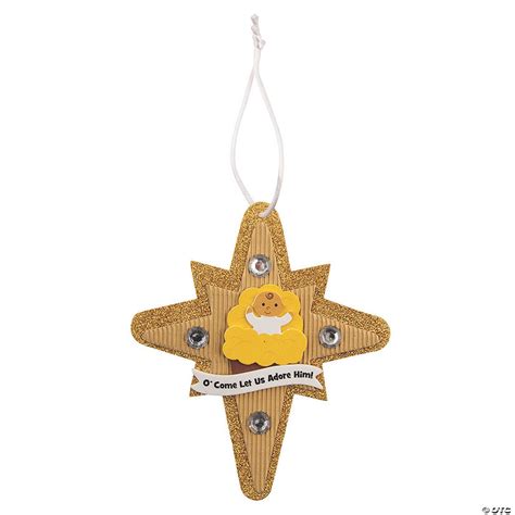 Nativity Star Ornament Craft Kit - Makes 12