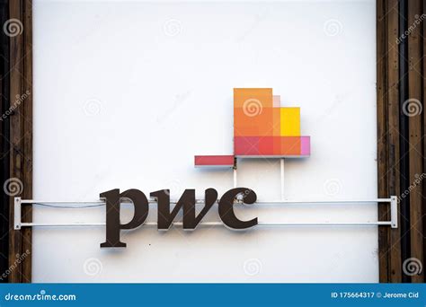 PWC Logo in Front of Their Office for Prague, PWC, or Pricewaterhousecoopers, is a British ...