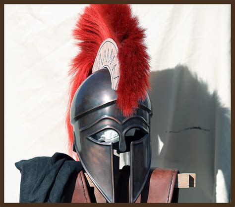 Spartan Helmet With Spear