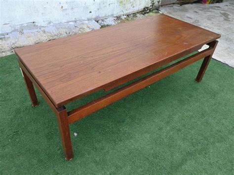 R65-B Meja Kopi Kayu Solid Wood Coffee Table, Furniture & Home Living ...