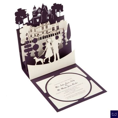 Pop Up Wedding Invitations