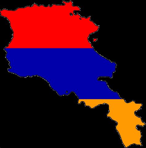 Armenia Flag Map - MapSof.net