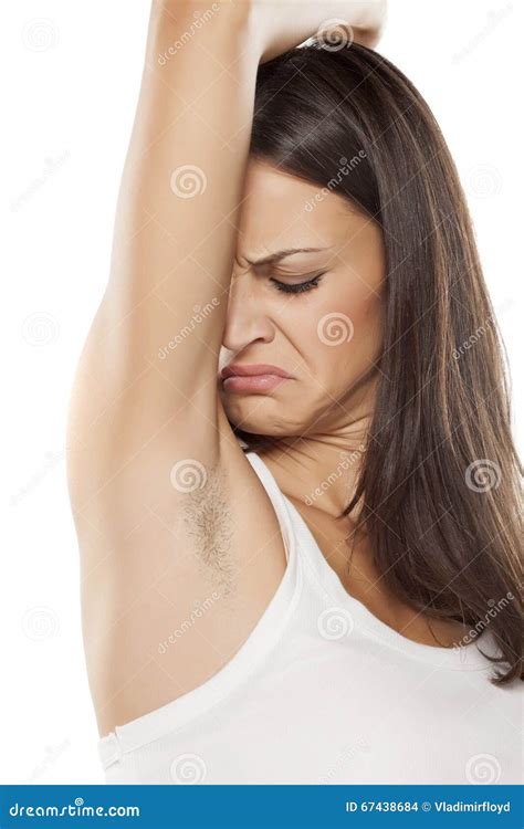 Bad armpit smell stock photo. Image of treatment, underarm - 67438684