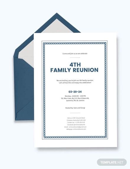 35+ Family Reunion Invitation Templates - PSD, Vector EPS, PNG