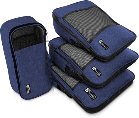 Amazon.com | Compression Packing Cubes Travel Luggage-Organizer Set ...