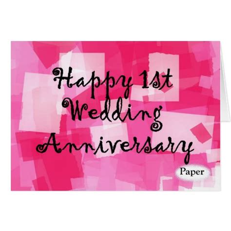 First Wedding Anniversary Greeting Card | Zazzle