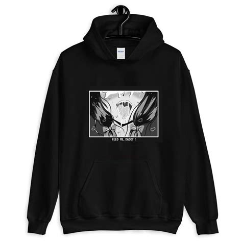 Senpai Black Hoodie | Ahegao Shop