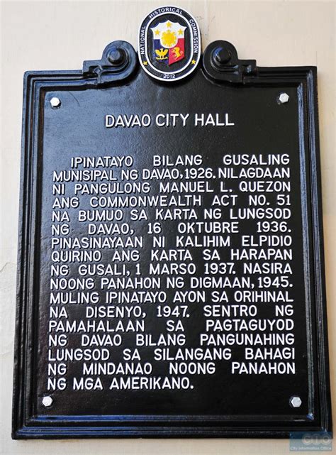 DAVAO CITY HALL: A HISTORICAL MARKER - Anything About Davao