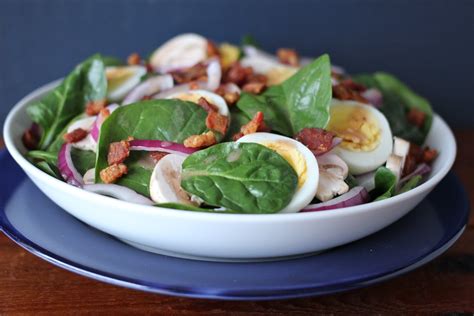 Arctic Garden Studio: Spinach Salad with Hot Bacon Dressing