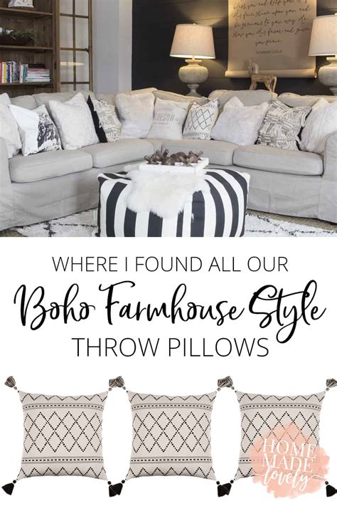 10+ Top Farmhouse Throw Pillows For Grey Couch