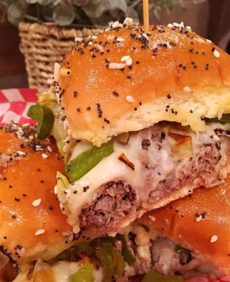 Easy Philly Cheesesteak Sliders | Norine's Nest