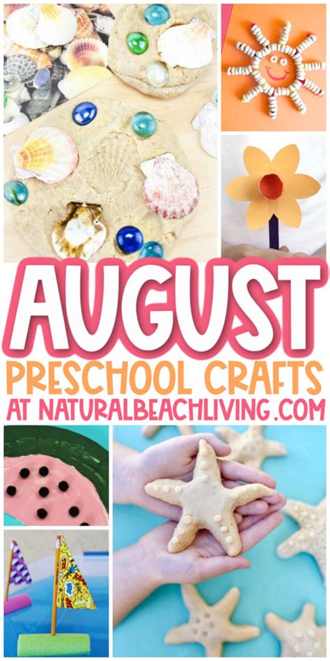 40+ August Preschool Crafts - Summer Art and Craft Activities - Natural Beach Living