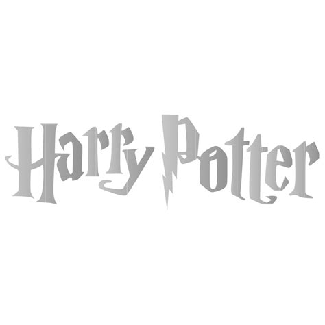 Harry Potter Logo Black and White (2) – Brands Logos