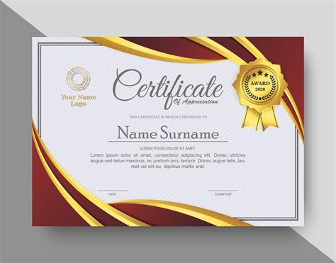 Appreciation Certificate Vector Art, Icons, and Graphics for Free Download