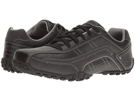 Skechers Classic Fit Citywalk - Elendo (black Leather) Men's Shoes for ...