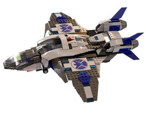 3d lego marvel quinjet model