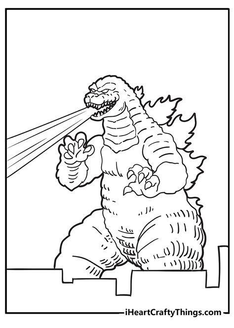 660 Godzilla Cartoon Coloring Pages Best Free - Coloring Pages Printable