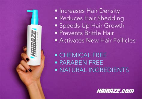 Hairaze - Revolutionary Natural Hair & Scalp Treatment For Thinning Hair