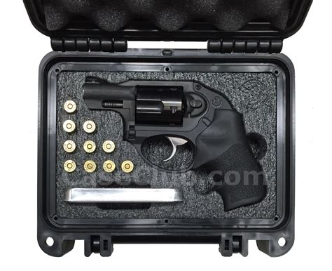 Case Club Ruger LCR Waterproof Revolver Case with Pre-Cut Foam