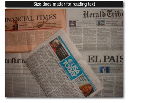 Text size: we look at five newspapers and how they handle it | García Media