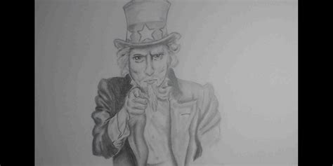 Pencil Drawing of Uncle Sam | Independence Day Pencil Sketch