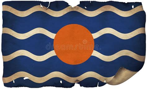 West Indies Federation Flag on Old Paper Stock Illustration ...