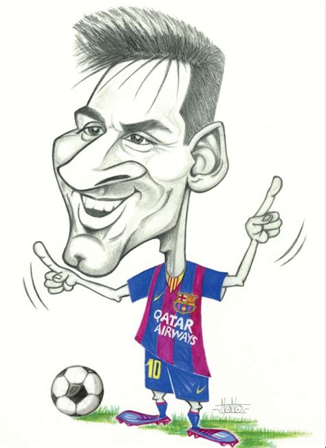 443. Caricature: Messi [via @laporteriabtv] | Disegno caricaturale ...