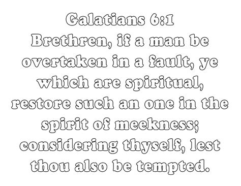 Christian Images In My Treasure Box: Bible Verse - Galatians 6:1 ...