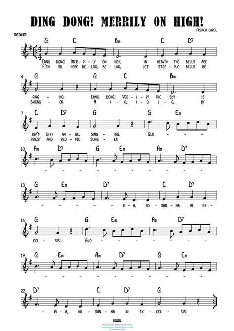 Sheet Music by Paul Gladis » Ding Dong Merrily on High