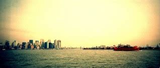 New York, NY : New York City skyline from a boat photo, picture, image ...