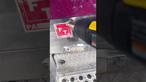 How to take old NY HUT & IFTA stickers off your truck - YouTube