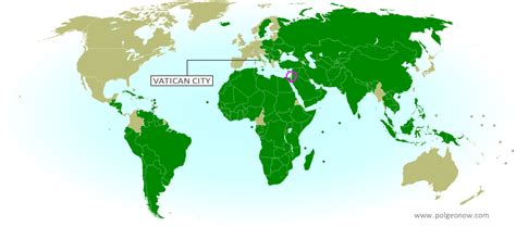 Vatican City Administration Recognizes Palestine as a Country (map) - Political Geography Now