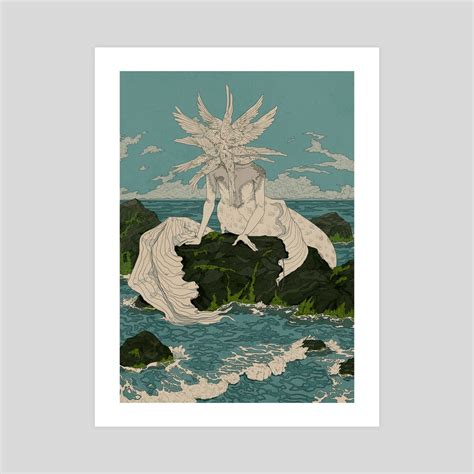 Angel of the sea, an art print by Ionomycin - INPRNT