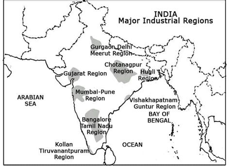 Industrial Regions of India - UPSC - UPSC Notes » LotusArise