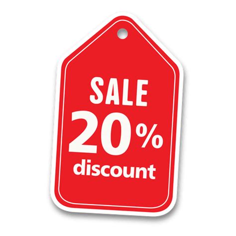 20 Percent Discount Sale Tag PNG & SVG Design For T-Shirts