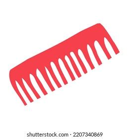 Hand Drawn Hair Comb Illustration Stock Vector (Royalty Free ...