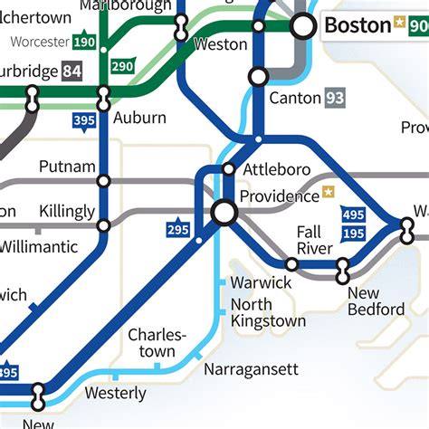 Highways of the USA – New England – Transit Maps Store