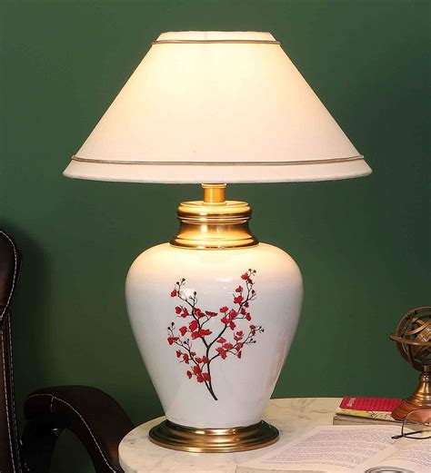 Buy Small Red Plant On Matka Table Lamp by Pristine Interiors at 2% OFF by Pristine Interiors ...