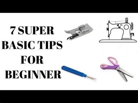 Sewing Tips and Hacks 1 | 7 Super Basic Tips For Beginner - YouTube