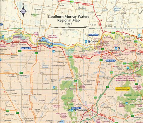 Goulburn Murray Waters Map RACV - Maps, Books & Travel Guides