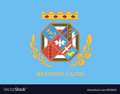 Lazio flag Royalty Free Vector Image - VectorStock