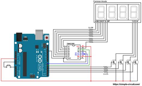 7-Segment Display With 74HC595 Shift Register | Arduino Projects