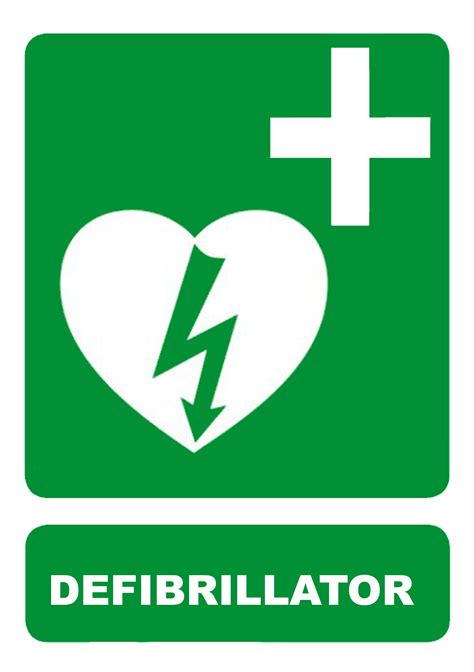 Defibrillator Sign 240mm x 340mm - Industrial Signs