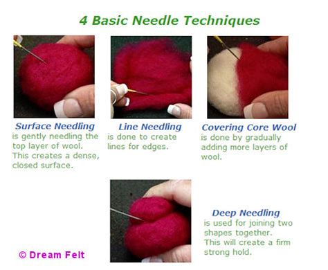 Dream Felt Studio: 4 Basic Needle Felting Techniques